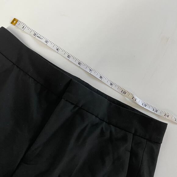 Zara Pants Womens 2 Black Wide Leg Flare Trousers Mid Rise Career - Picture 6 of 8